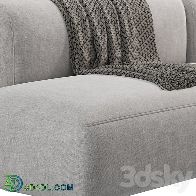 Cozy Curve Sofa by MDF ITALIA 3D Models