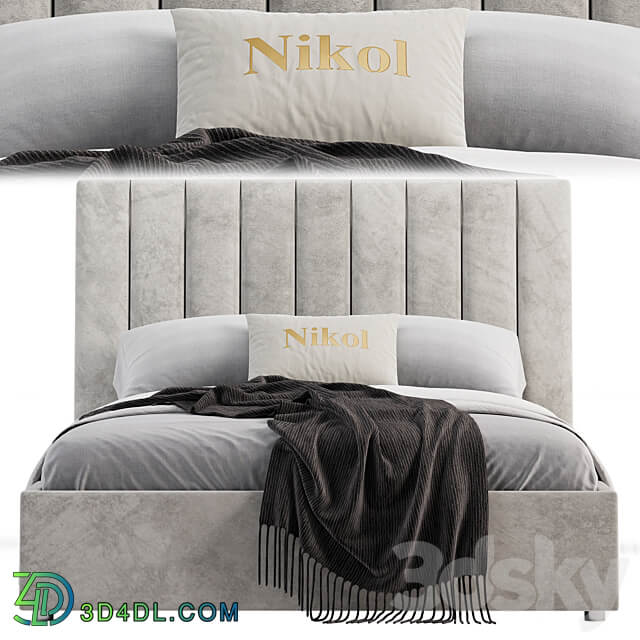 Bed Crown Nicole Bed 3D Models