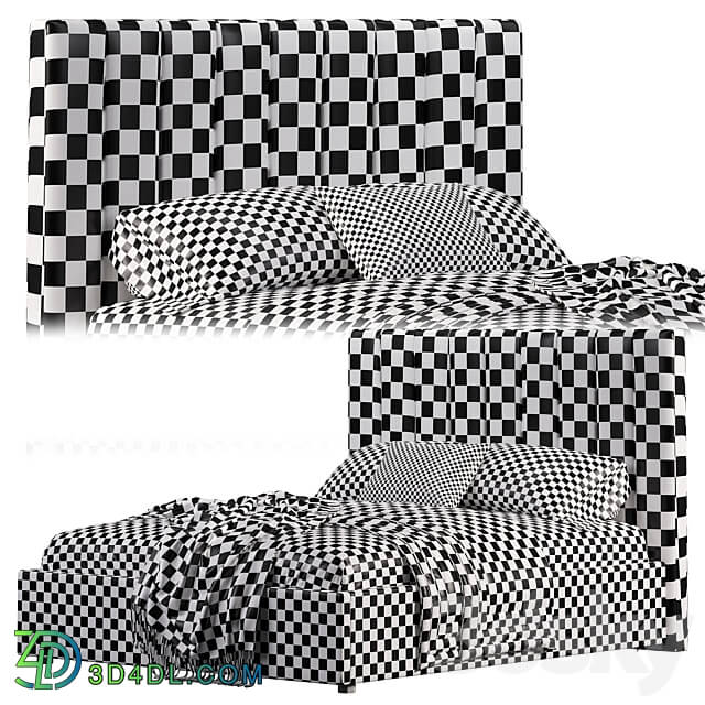 Bed Crown Nicole Bed 3D Models