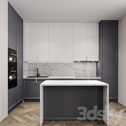 Kitchen neoclassical Kitchen 3D Models 