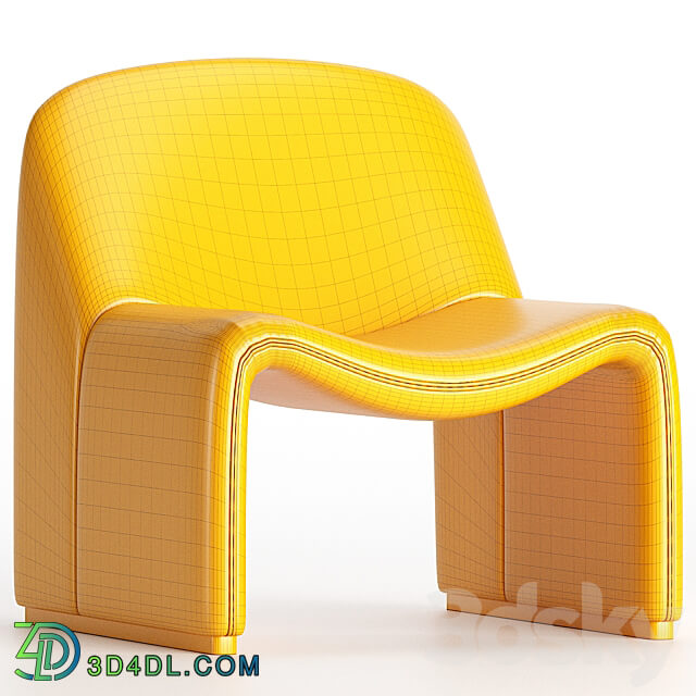 Alky Armchair by Giancarlo Piretti for Artifort 3D Models