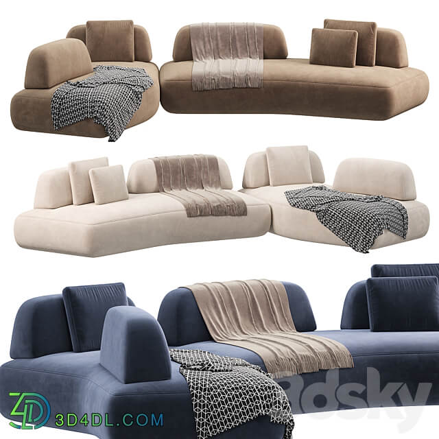 CURVE Sofa by Art Nova Sofas 3D Models