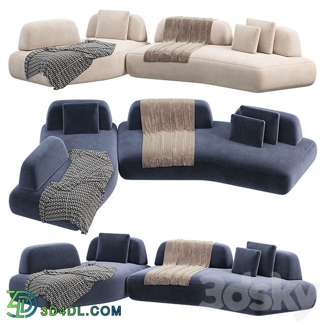 CURVE Sofa by Art Nova Sofas 3D Models