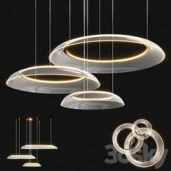 Graduated Circle Chandelier Pendant light 3D Models 