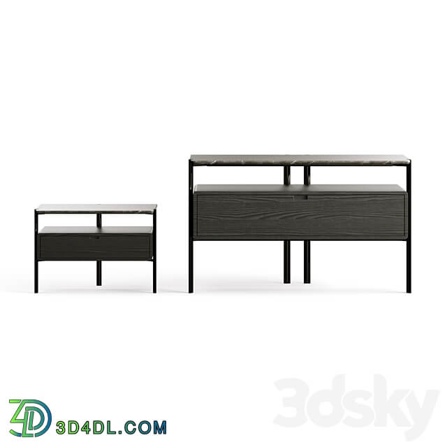 MisuraEmme Eros Living Collection Sideboard Chest of drawer 3D Models