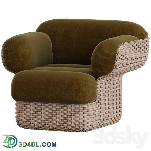 Basket Lounge Chair Gubi 3D Models