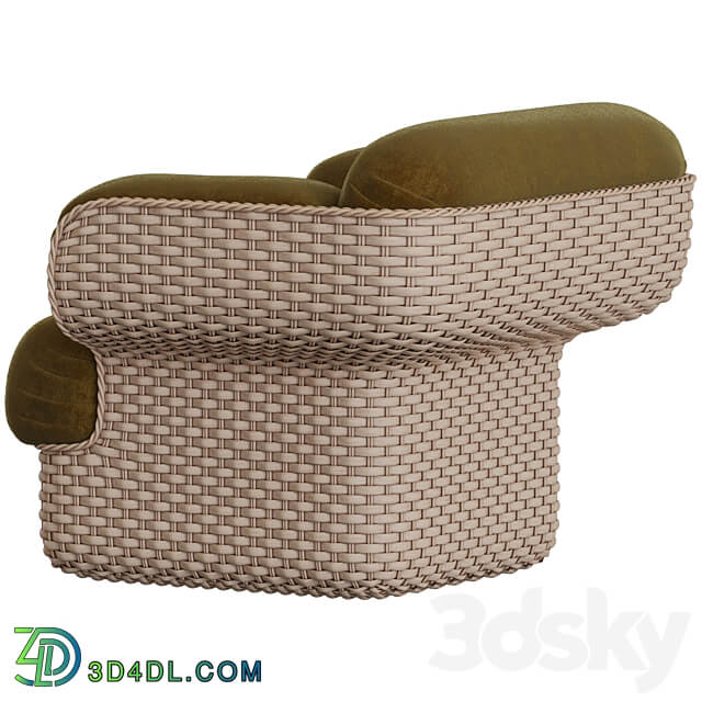 Basket Lounge Chair Gubi 3D Models