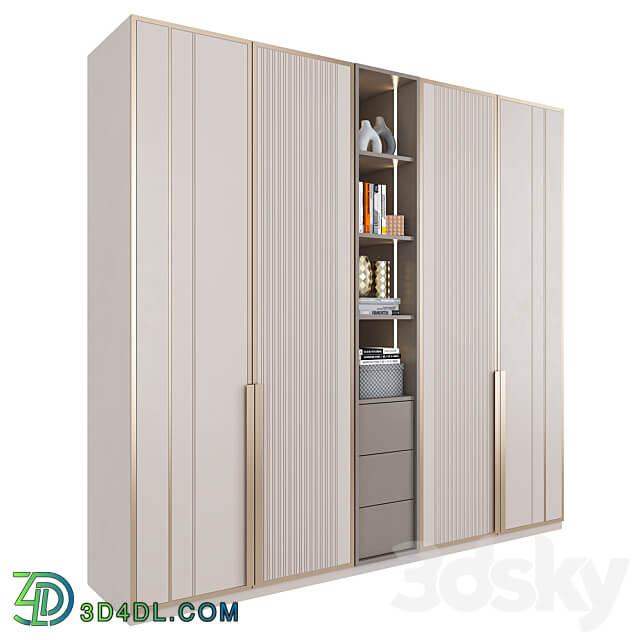 Furniture composition 34 Wardrobe Display cabinets 3D Models