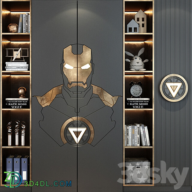 Furniture for children 0561 Iron Man 3D Models