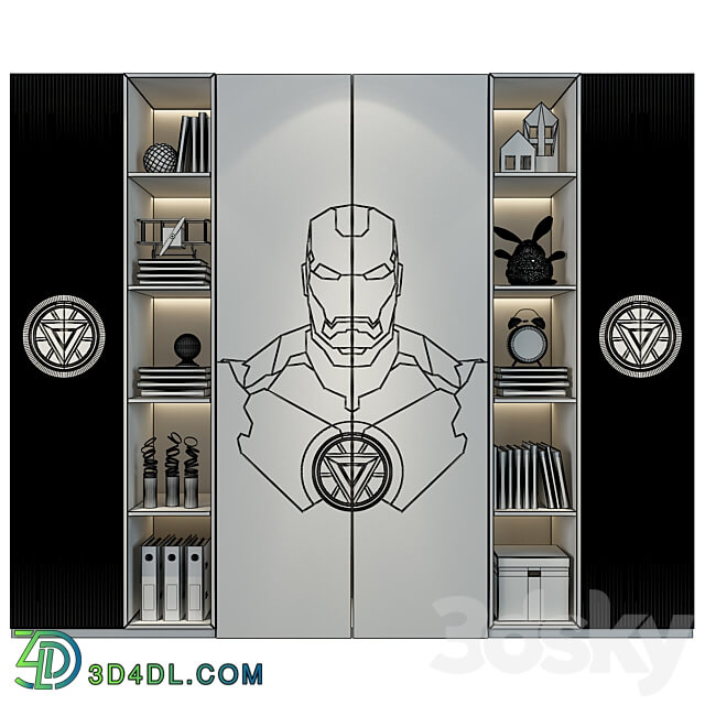 Furniture for children 0561 Iron Man 3D Models