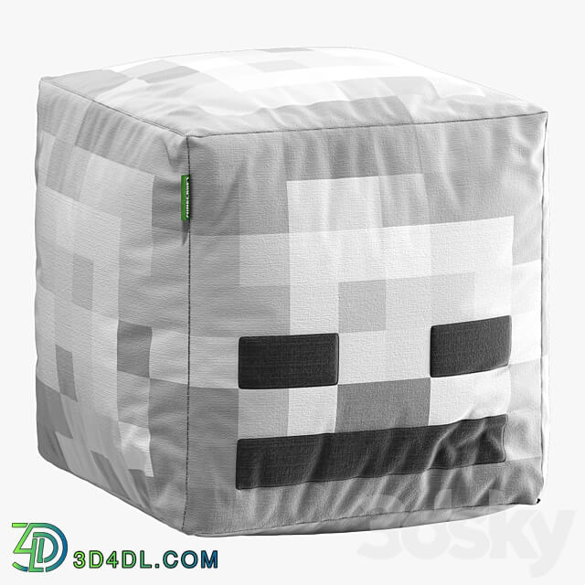 minecraft ottoman set 003 3D Models