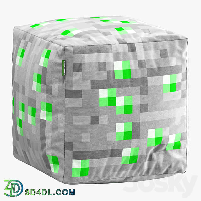 minecraft ottoman set 003 3D Models