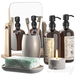 Decorative bathroom set 3D Models 