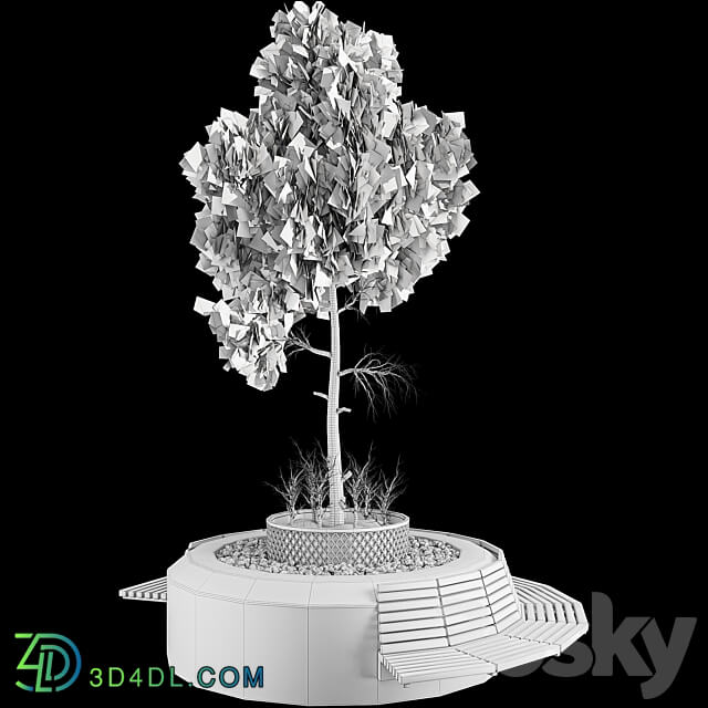 Outdoor Plant Set 06 3D Models