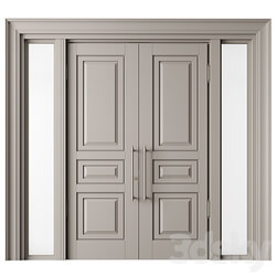 Classic Front Door Set 66 3D Models 