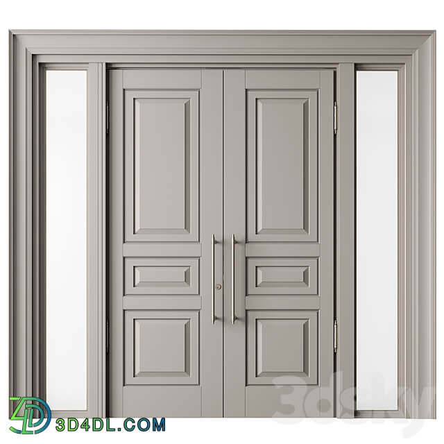 Classic Front Door Set 66 3D Models