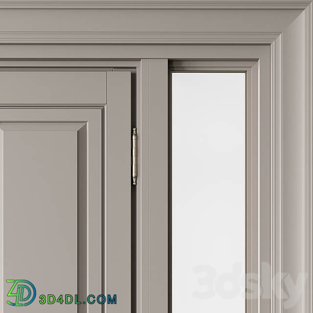 Classic Front Door Set 66 3D Models