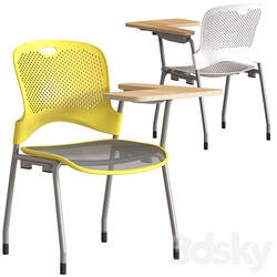 Herman Miller Caper Stacking Chair with table 3D Models 