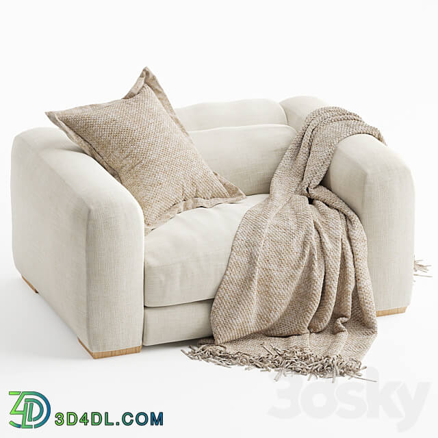 Mukuru Corner Sofa One Seater 3D Models