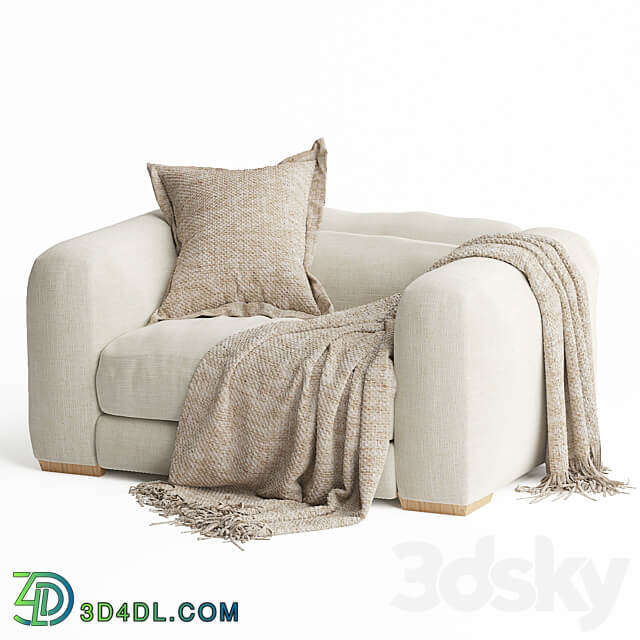 Mukuru Corner Sofa One Seater 3D Models