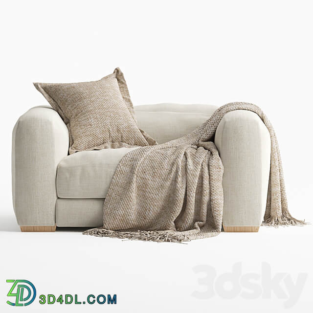 Mukuru Corner Sofa One Seater 3D Models