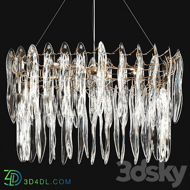 Waterfall Frozen by Serip Pendant light 3D Models