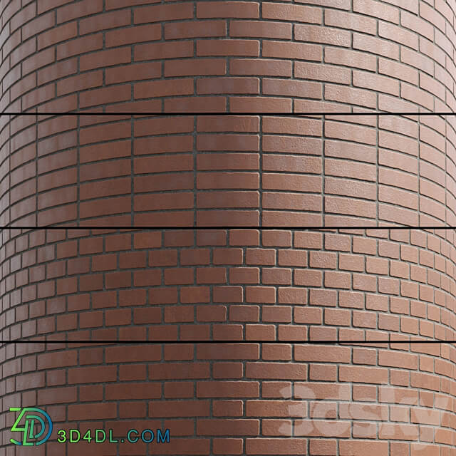 Brick Type 2 Red 3D Models