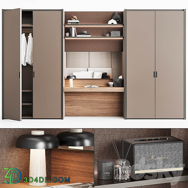 Rimadesio Vanity Wardrobe Display cabinets 3D Models