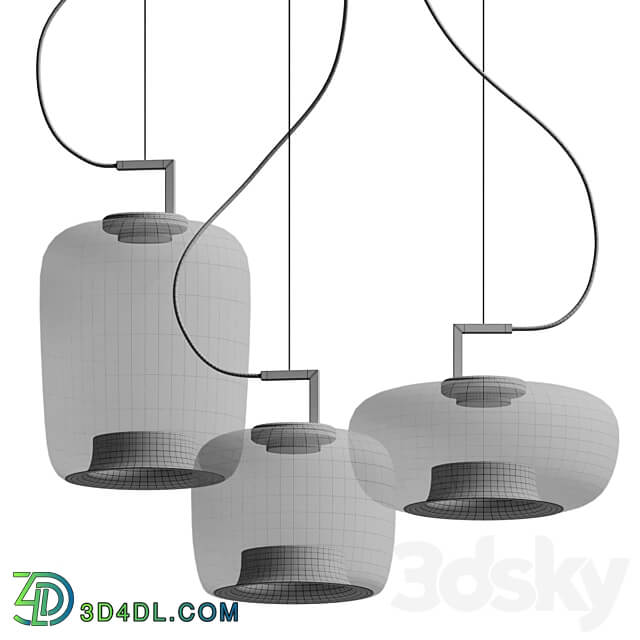 Brokis Brokisled Glass Pendant Lamp Double Pendant light 3D Models