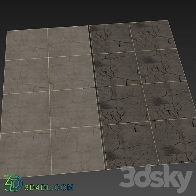 Wet asphalt material 05 4k seamless PBR Stone 3D Models