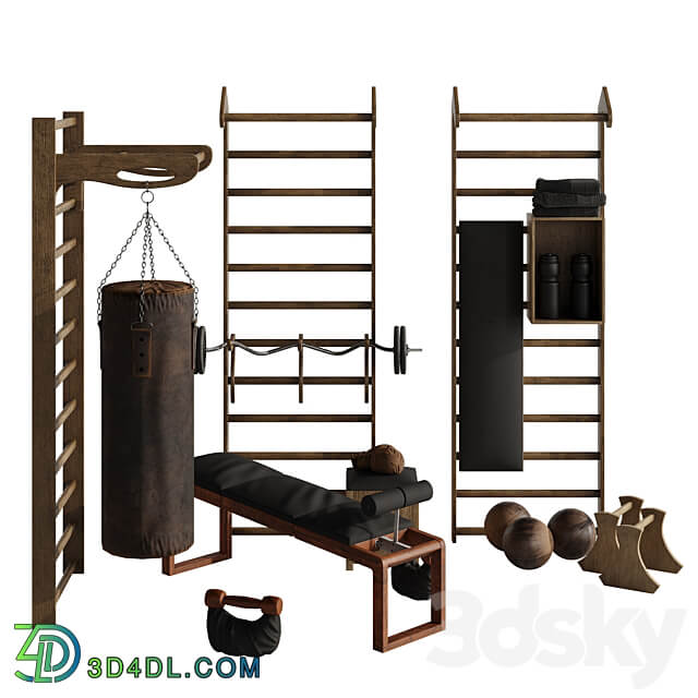 Boxing equipment 3D Models