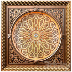 Ceiling in oriental style .Arabic Majlis Ceiling .Islamic Ceiling Eastern Set 3D Models 