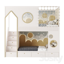 Kids Room Bed 03 3D Models 