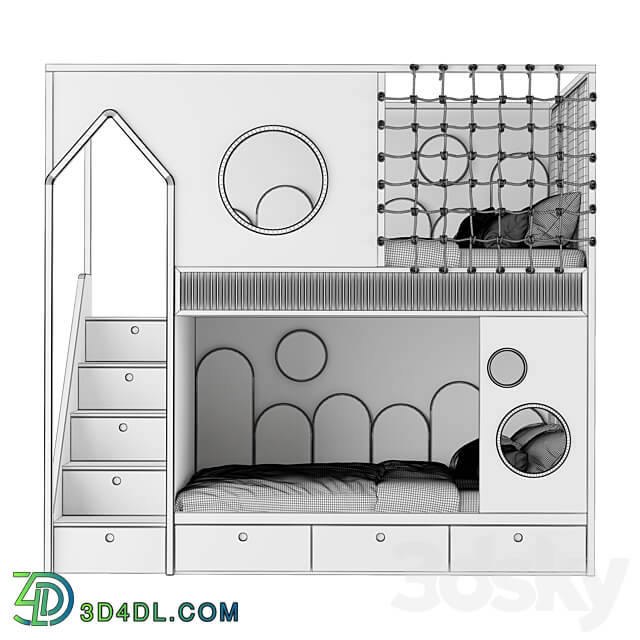 Kids Room Bed 03 3D Models