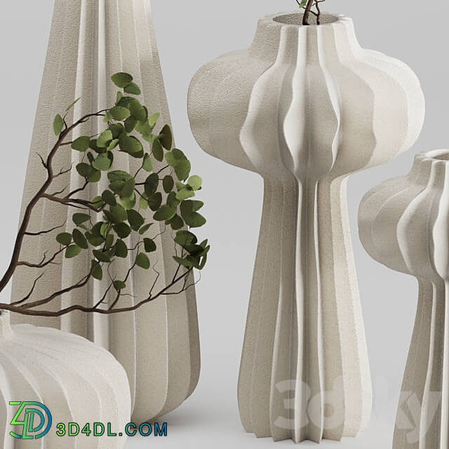 Vase Set 01 Lithos Vases 3D Models