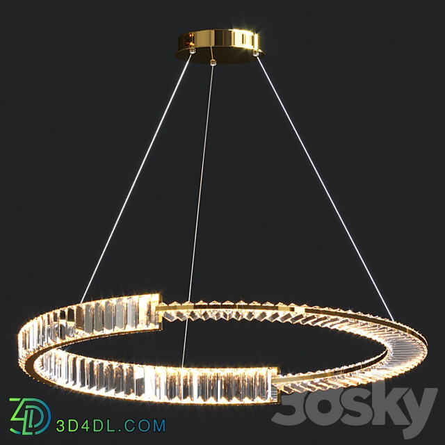 Bertolda ring chandelier Pendant light 3D Models