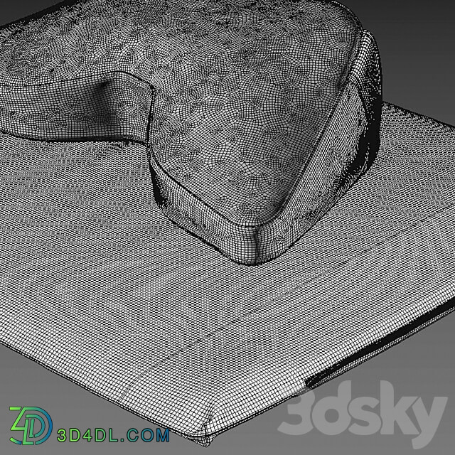 meditation cushion Miscellaneous 3D Models