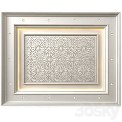 Ceiling in oriental style. Arabic decorative ceiling.Oriental Eastern Ceiling Classic 3D Models 