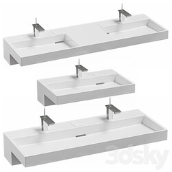 Jacob delafon terrace wall hung washbasin 3D Models 