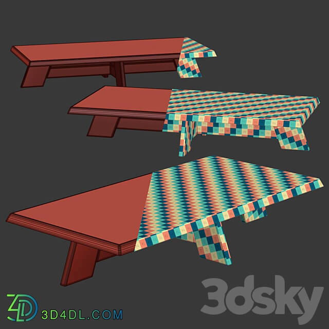 ITSKE coffee table by Piet Boon Coffee tables 3D Models