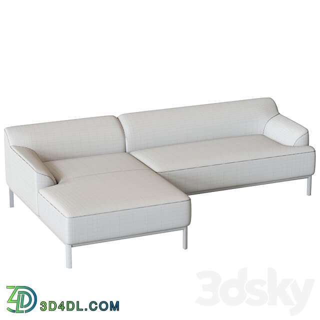 Caro Sofa 3 seater with chaise longue 3D Models