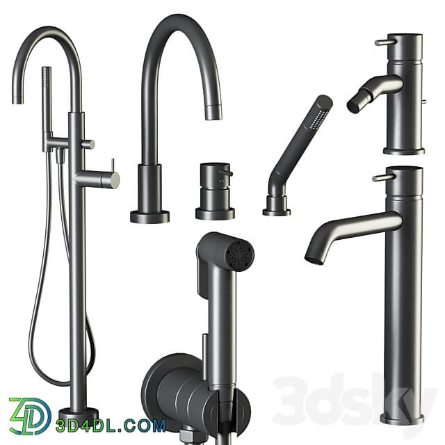 Cisal Nuovo Less shower and faucet set 3D Models