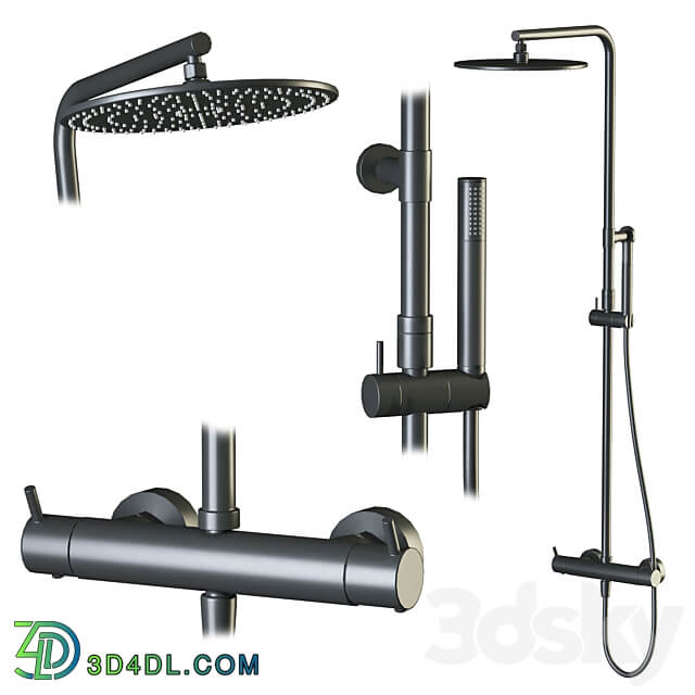 Cisal Nuovo Less shower and faucet set 3D Models