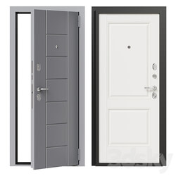 Entrance metal door Bravo 17 3D Models 