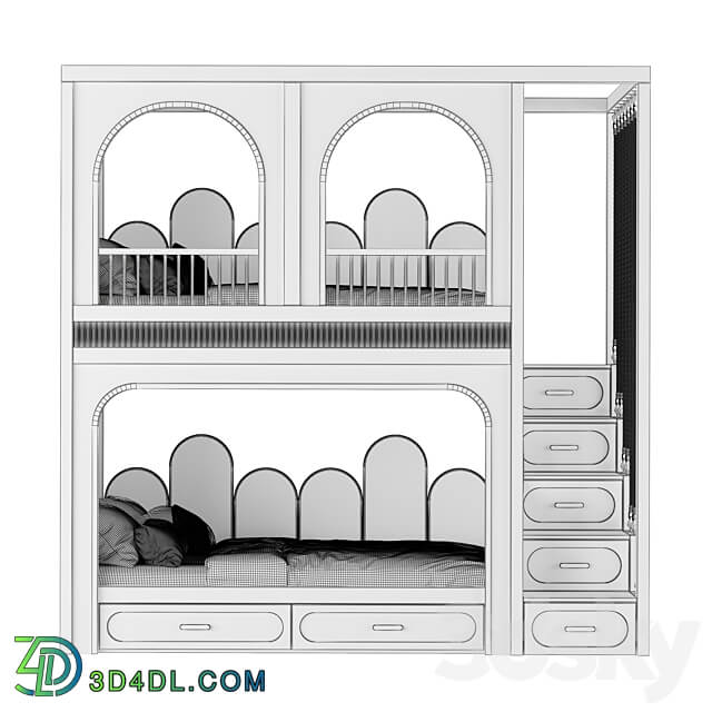 Kids Room Bed 04 3D Models