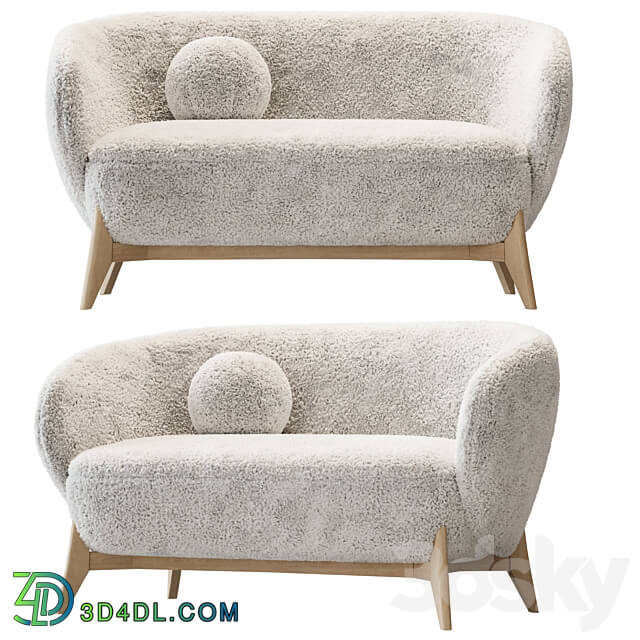 Sofa Tilar Cozy White 3D Models