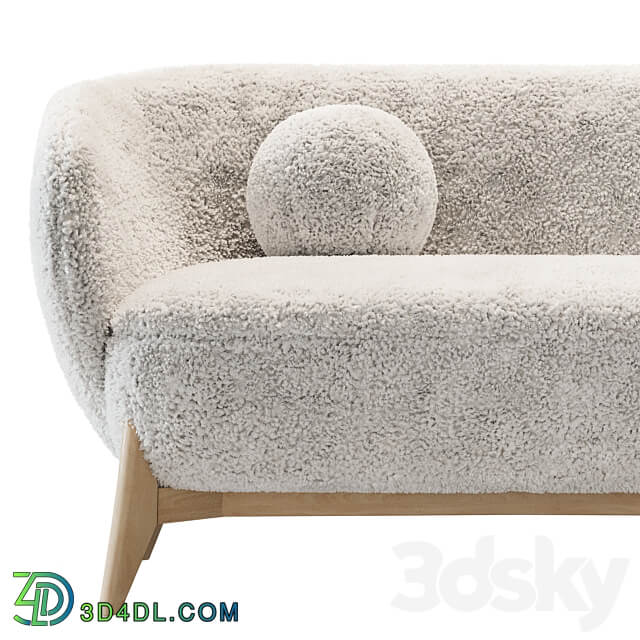 Sofa Tilar Cozy White 3D Models