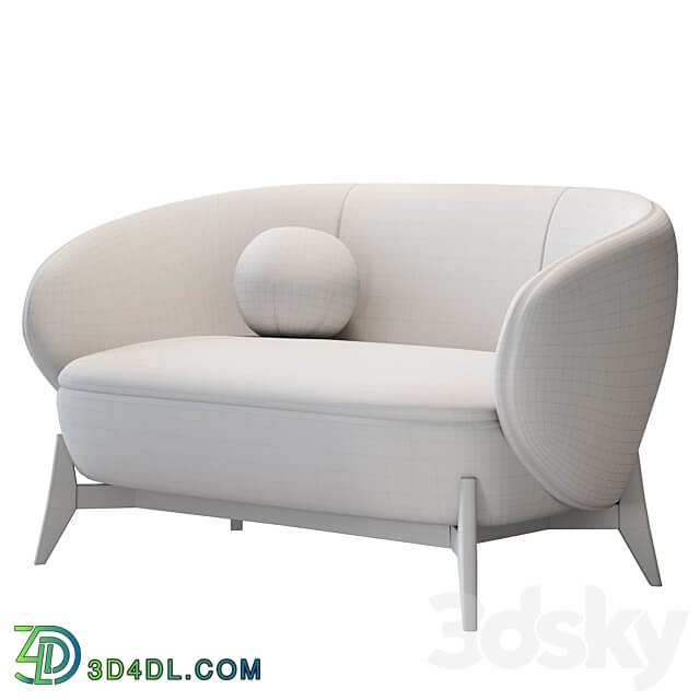 Sofa Tilar Cozy White 3D Models