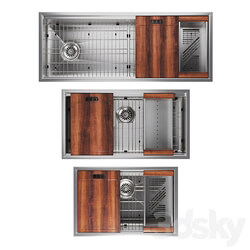 ZLINE kitchen sink set Garmisch 27 33 45 3D Models 