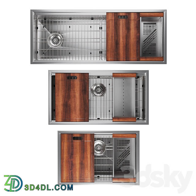 ZLINE kitchen sink set Garmisch 27 33 45 3D Models